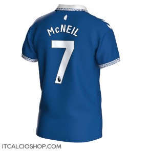 Everton Dwight McNeil #7 Prima Maglia 2023-24 Manica Corta